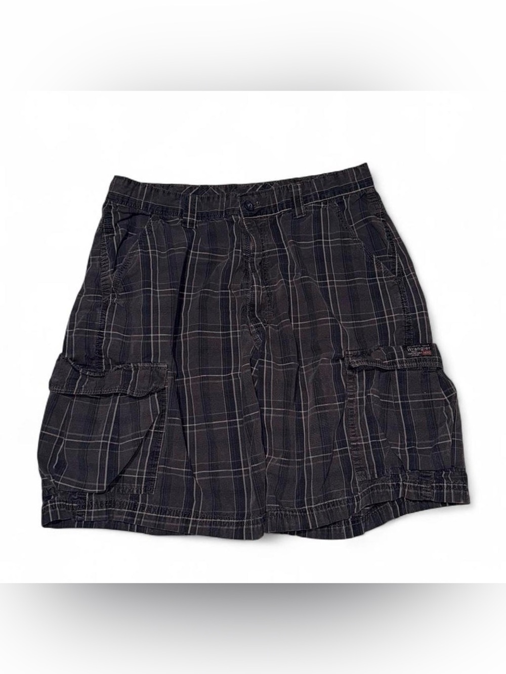 Wrangler Hero Men’s Plaid Cargo Shorts